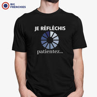 Je Réfléchis Patientez Men's Organic Cotton Tee