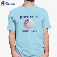 Je Réfléchis Patientez Men's Organic Cotton Tee