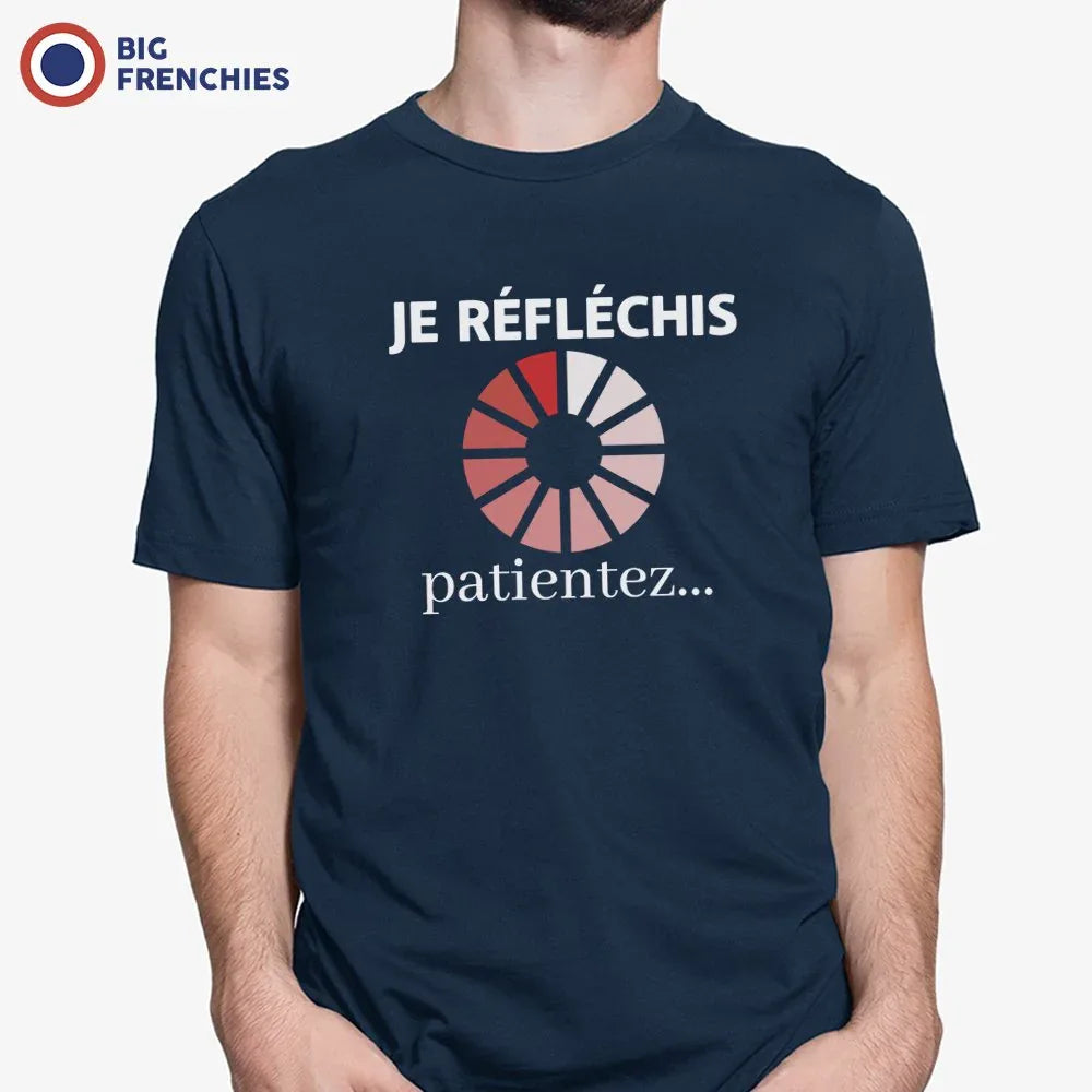 Je Réfléchis Patientez Men's Organic Cotton Tee - BIG FRENCHIES