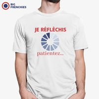 Je Réfléchis Patientez Men's Organic Cotton Tee