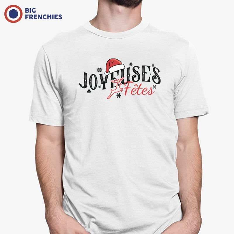 Joyeuses Fêtes Christmas Men's Organic Cotton Tee