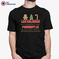 Les Calories Ne Comptent Pas Christmas Men's Organic Cotton Tee