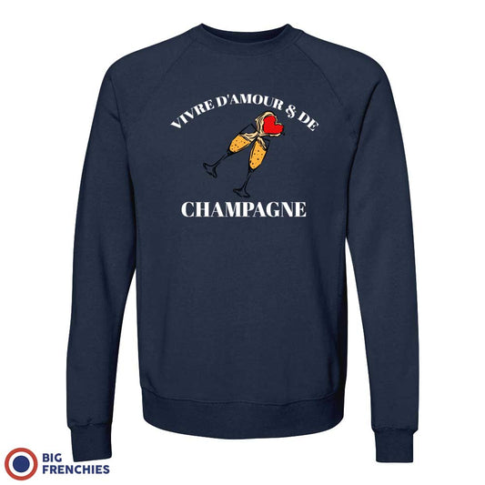 Vivre D'amour & de Champagne Women's Organic Cotton Sweatshirt