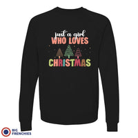 Just A Girl Who Loves Christmas Women's Organic Cotton Sweatshirt