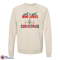 Just A Girl Who Loves Christmas Women's Organic Cotton Sweatshirt