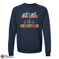 Just A Girl Who Loves Christmas Women's Organic Cotton Sweatshirt
