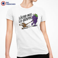 Lâche-moi la Grappe Women's Organic Cotton Tee
