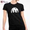 Halloween Moon Cat Women's Organic Cotton Tee