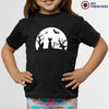 Halloween Moon Cat Youth & Toddler Organic Cotton Tee