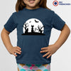 Halloween Moon Cat Youth & Toddler Organic Cotton Tee