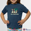 Just a Merry Goose Christmas Youth & Toddler Organic Cotton Tee
