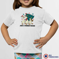 Just a Merry Goose Christmas Youth & Toddler Organic Cotton Tee