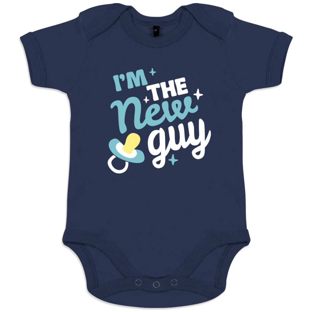 I Am The New Guy Organic Baby Onesie