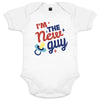 I Am The New Guy Organic Baby Onesie