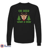 Oh Deer What A Year Christmas Unisex Organic Cotton Sweatshirt