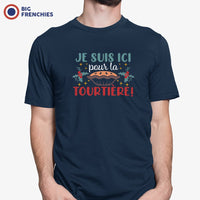 Je Suis là Pour La Tourtière Christmas Men's Organic Cotton Tee