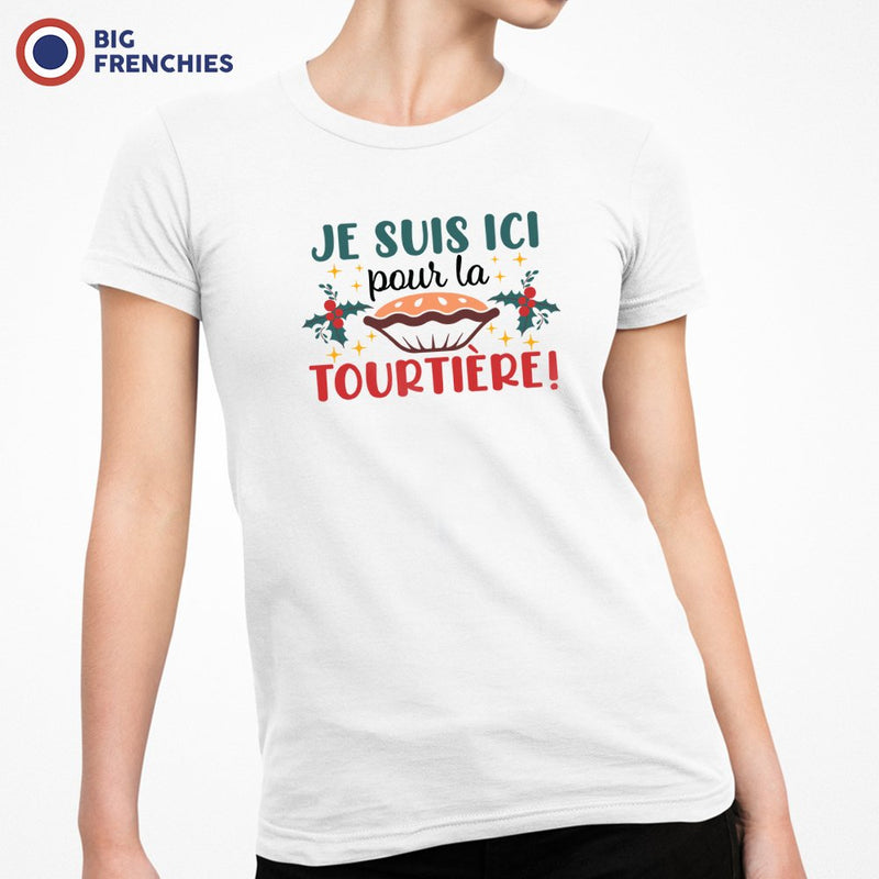 Je Suis là Pour La Tourtière Christmas Women's Organic Cotton Tee