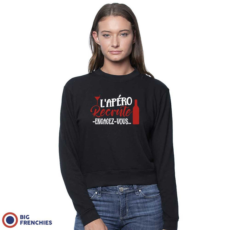 L'apéro Recrute Engagez-Vous Women's Organic Cotton RPET French Terry Crew