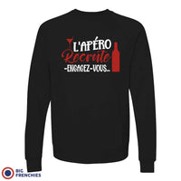 L'apéro Recrute Engagez-Vous Unisex Organic Cotton Sweatshirt