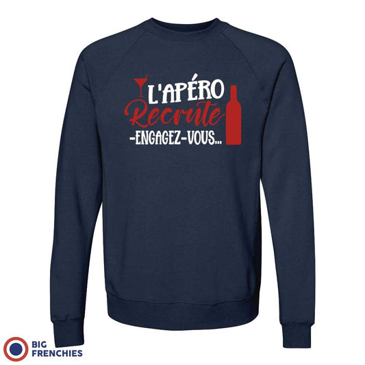 L'apéro Recrute Engagez-Vous Unisex Organic Cotton Sweatshirt