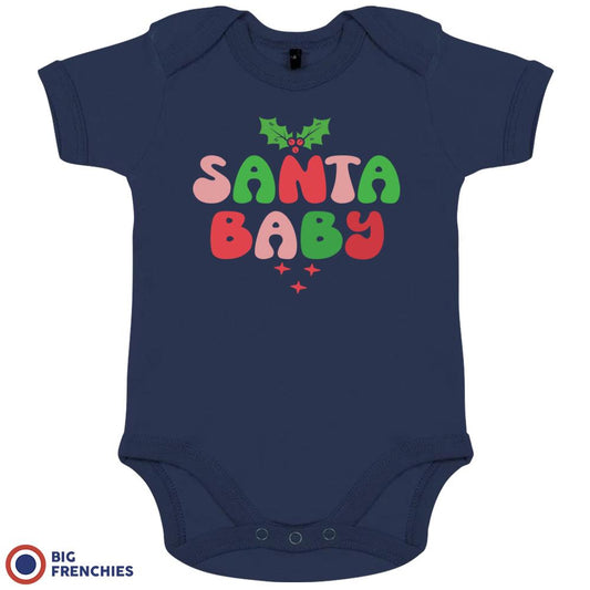 Santa Baby Christmas Organic Cotton Baby Onesie