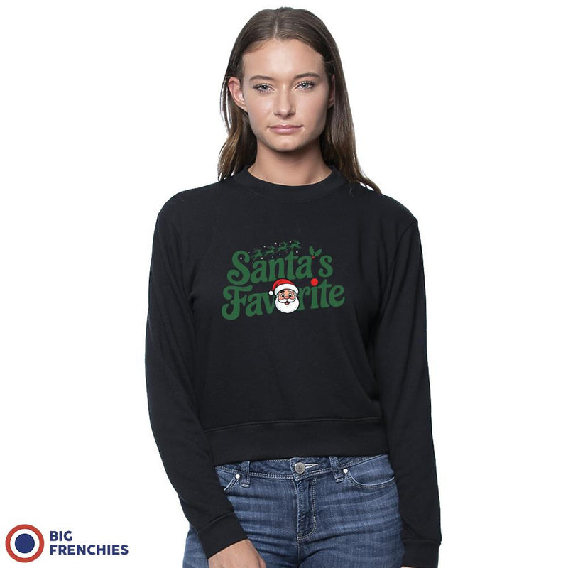 Santa's Favorite Christmas Women's Organic Cotton RPET French Terry Crew