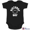Birthday Boy Smiley Organic Cotton Baby Onesie
