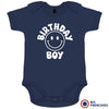 Birthday Boy Smiley Organic Cotton Baby Onesie