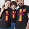 El Turo Del Futbol, La Reina Roja, Pequeño Tiki-Taka Dad Mom and Kid Matching Organic Cotton T-Shirts Family Set (Set of 3)