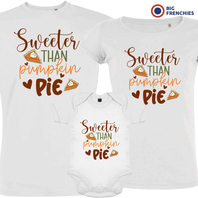 Sweeter Than Pumpkin Pie Matching Organic Cotton Family Set (Set of 3)