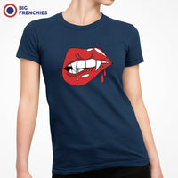 Halloween Vampire lips Women's Organic Cotton Tee