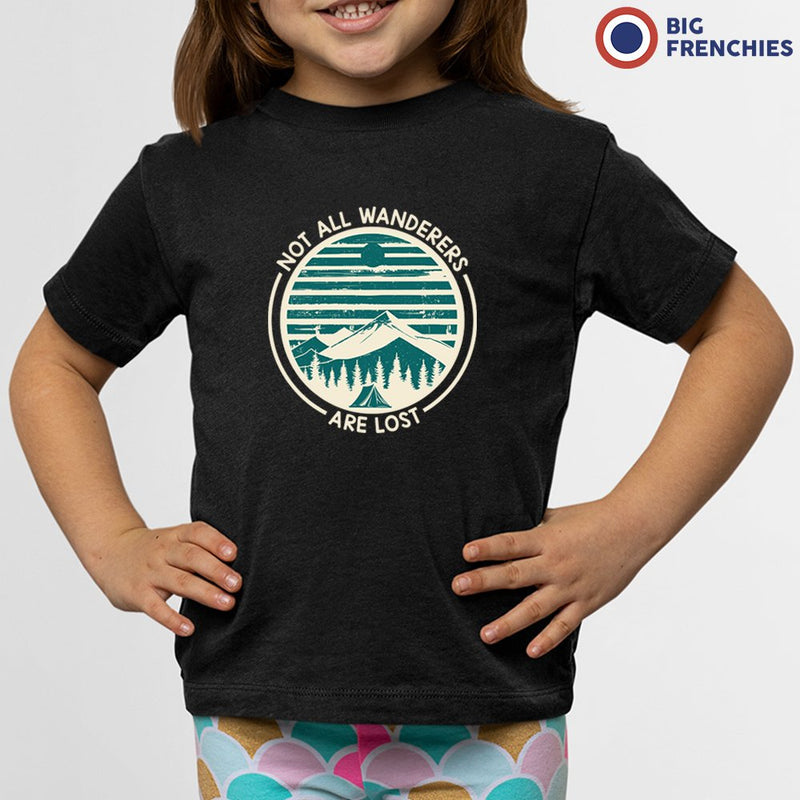 Not All The Wanderers All Lost Camping Youth & Toddler Organic Cotton Tee