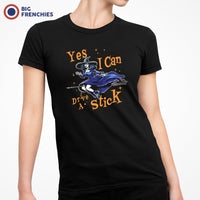Yes I can Drive a Stick Halloween Women's Organic Cotton Tee