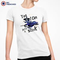 Yes I can Drive a Stick Halloween Women's Organic Cotton Tee