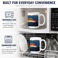 Fish - Red Fish Red for Jarett Ceramic Coffee Mug 15 oz Decorative Large C Handle Mug Cup for Tea, Cocoa Hot Chocolate