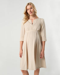 Sarah Empire Maternity & Nursing Dress in TENCEL (Regular & Petite) - BIG FRENCHIES