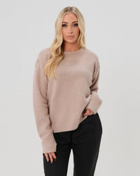 Button-Shoulder Maternity & Nursing Sweater w/Thumbhole Feature - BIG FRENCHIES