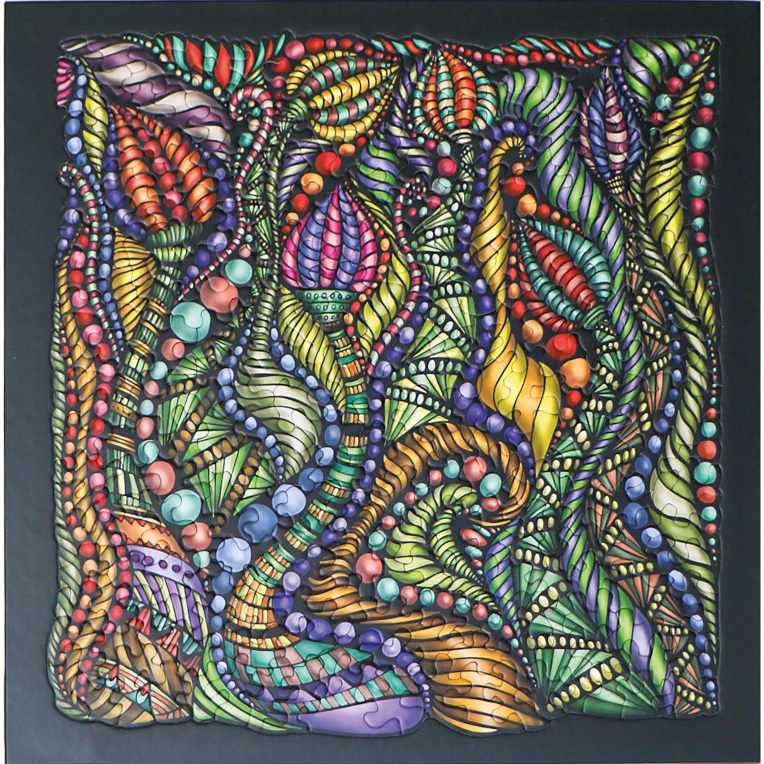 Magic Bud 251 Piece Jigsaw Puzzle with Display Frame Curiosi