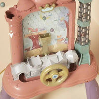 MEACAOFG Kids Fun Cartoon Castle Electric Game Machine Desk for Family Party Interactive Tracking Ball Maze Educational Toy for Children