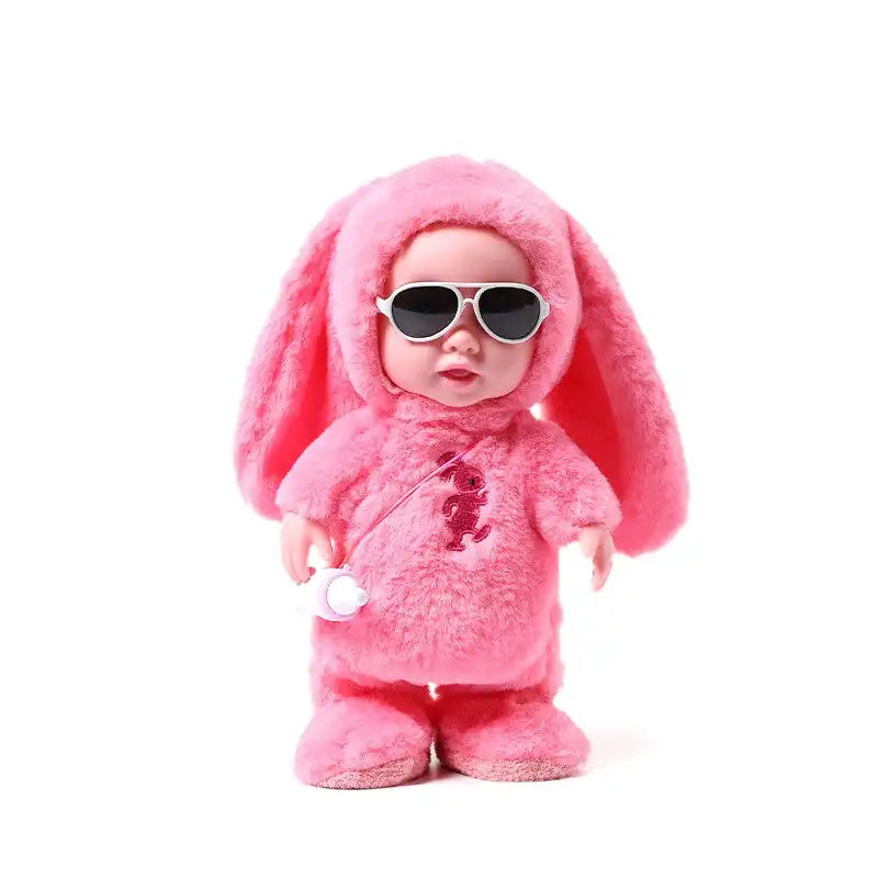 MEACAOFG Surprise Lol Reborn Baby Doll Children's Electric Plush Feeding Bottle Doll Can Sing Dance Walk Talk Learn Tongue Girl 120 Songs