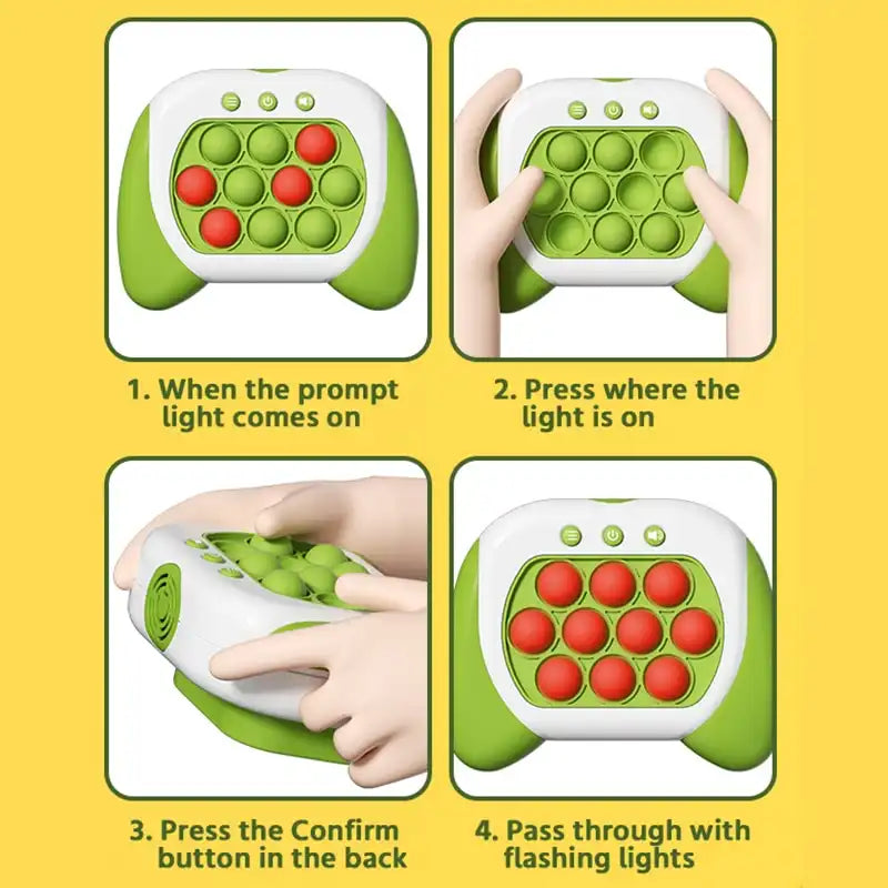 MEACAOFG 2023 New Quick Push Game Console Machine Whack A Mole Thinking Logic Focus Educational Puzzle Ball Stress Relief Fidget Toys