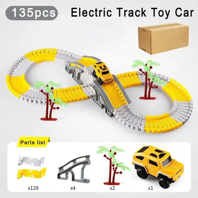 MEACAOFG Children Electric Track Toy Car Engineering Car Kids Educational Toys Railway Racing Track Car Train Toys for Children Birthday - AliExpress