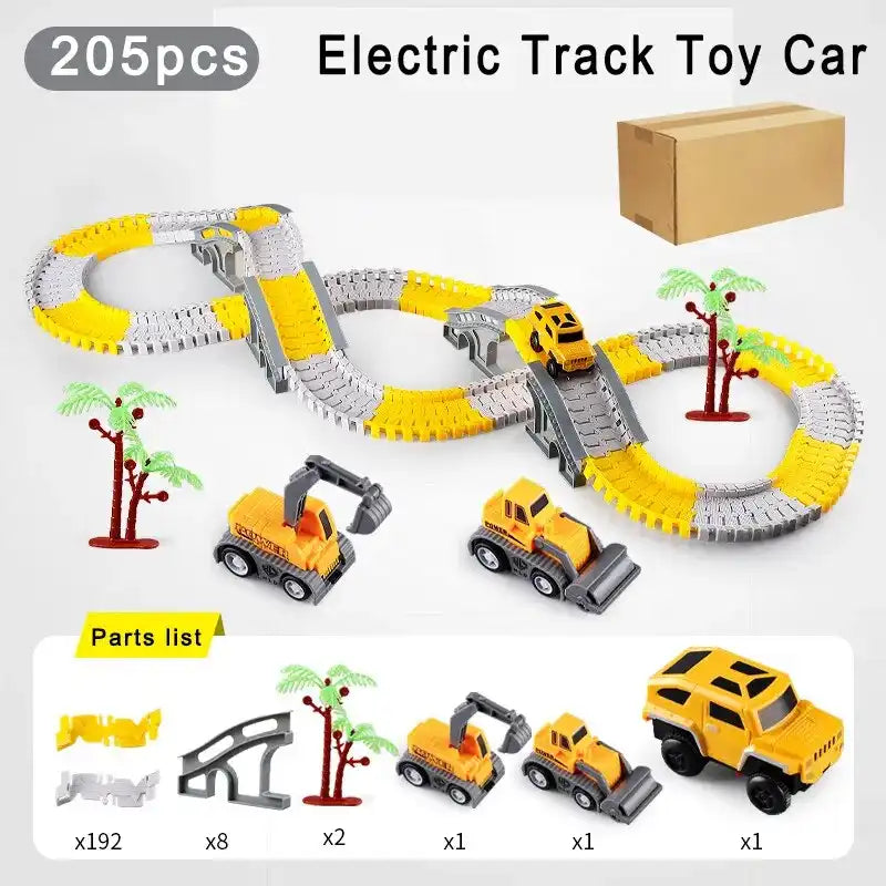 MEACAOFG Children Electric Track Toy Car Engineering Car Kids Educational Toys Railway Racing Track Car Train Toys for Children Birthday - AliExpress