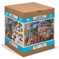Main Street 200 Piece Wood Jigsaw Puzzle Wooden City