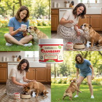 Cranberry for Dogs. Urinary Tract Support. 100 Scoops - BIG FRENCHIES