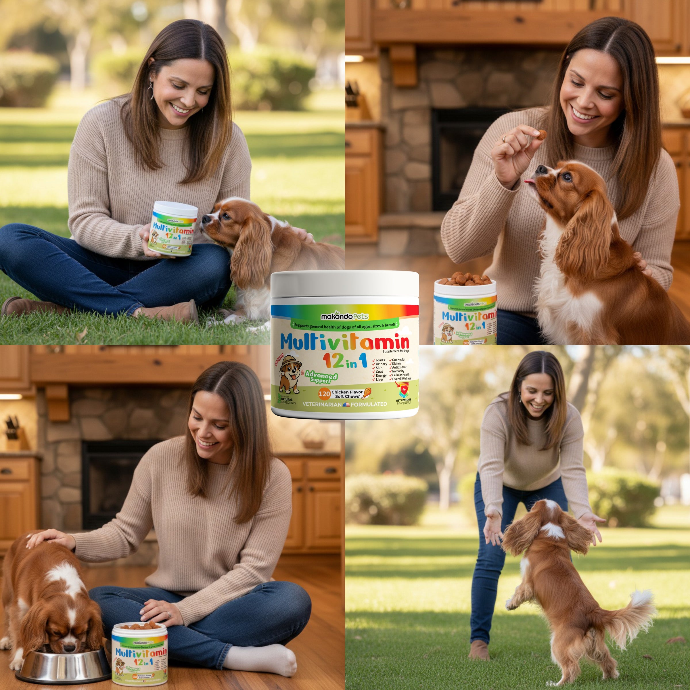 12 in 1 Multivitamin for Dogs - 120 Soft Chews - BIG FRENCHIES