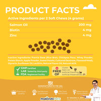 Omega 3 for Dogs - Salmon Oil - 120 Soft Chews - BIG FRENCHIES