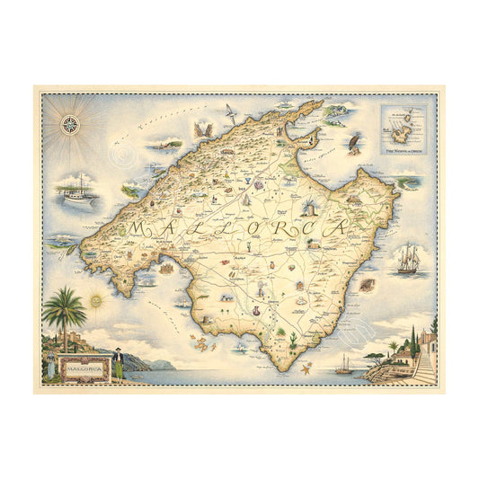 Mallorca 1000 Piece Jigsaw Puzzle Xplorer Maps