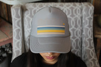 Mama Striped Foam Trucker