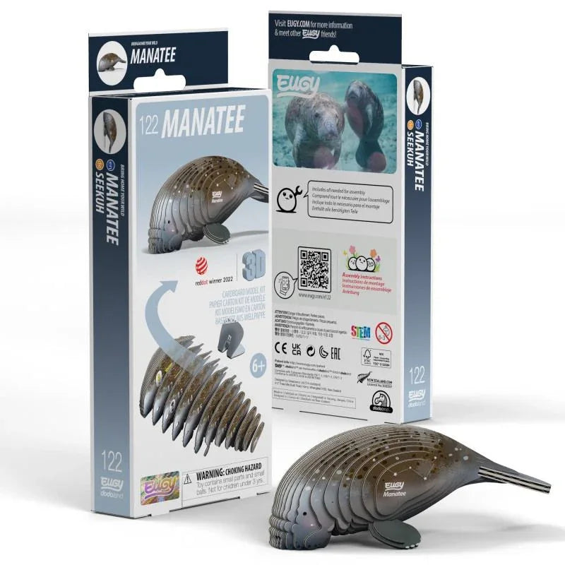 Manatee 3D Cardboard Model Kit Eugy - BIG FRENCHIES